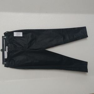 Shiny black liquid jeans